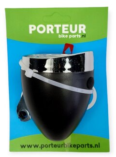 Porteur Koplamp Porteur retro zwart
