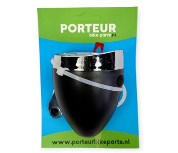 Porteur Koplamp Porteur retro zwart