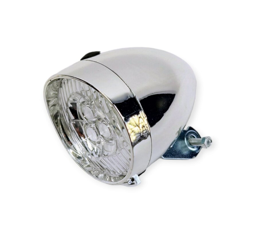 Koplamp Xtrabike chroom 3 led excl haak