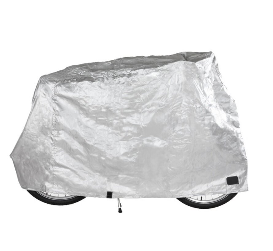 Hoes fietsbeschermhoes zilver