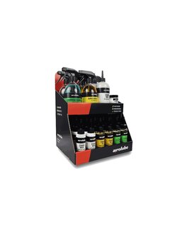 Airolube Display toonbank Airolube gevuld
