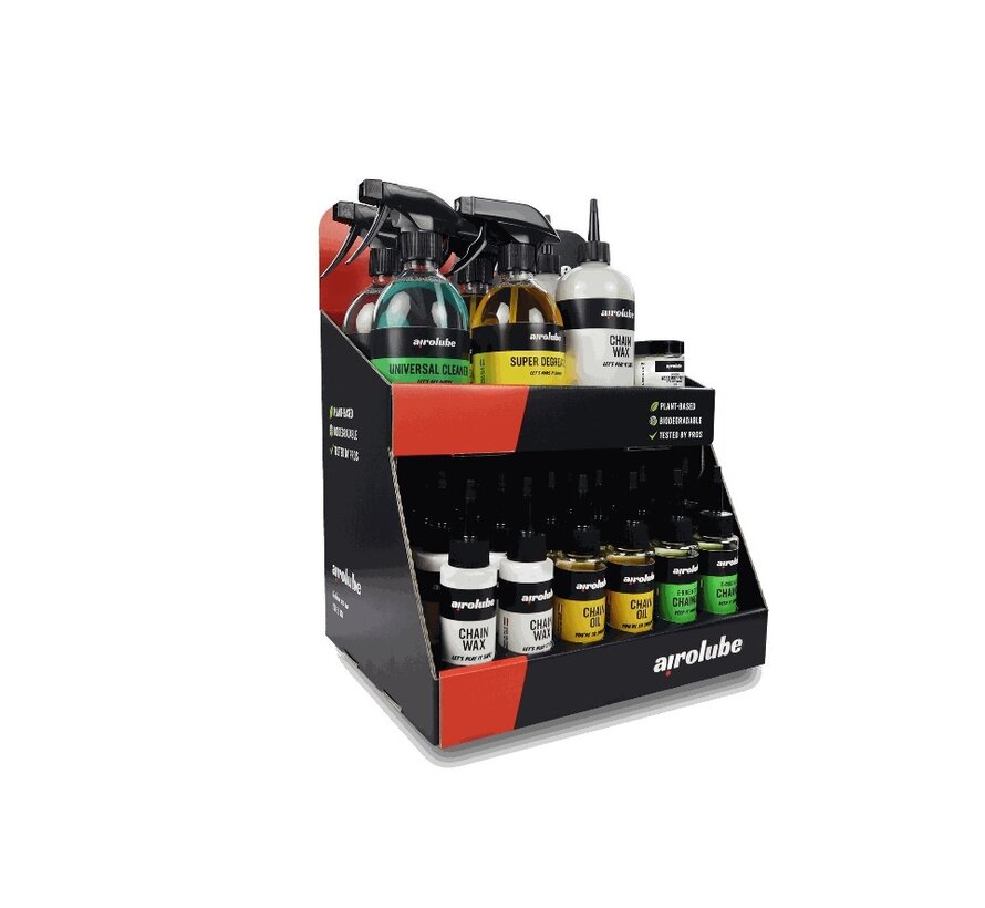 Display toonbank Airolube gevuld