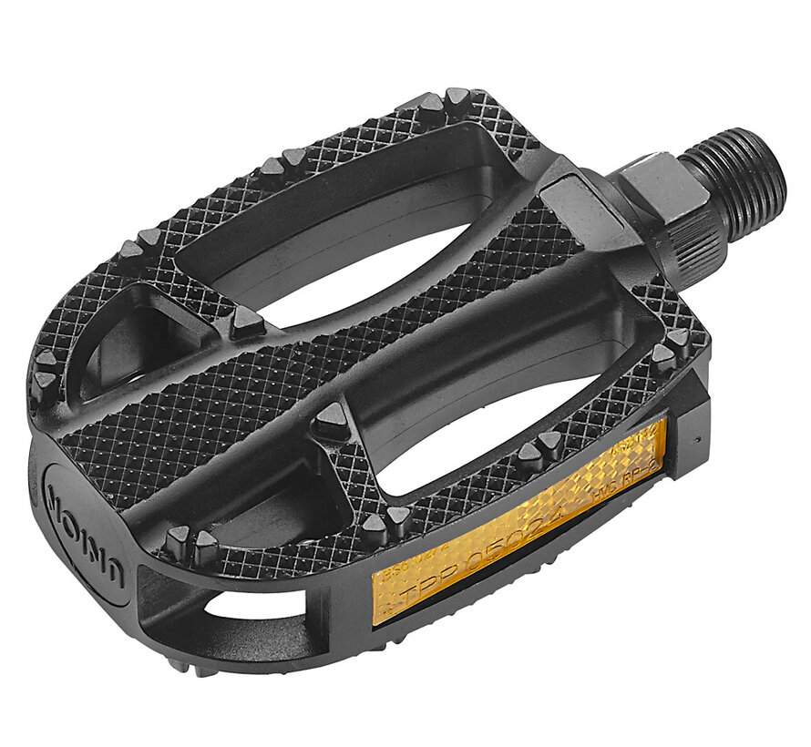 Pedalen Union kunststof 1/2 zwart