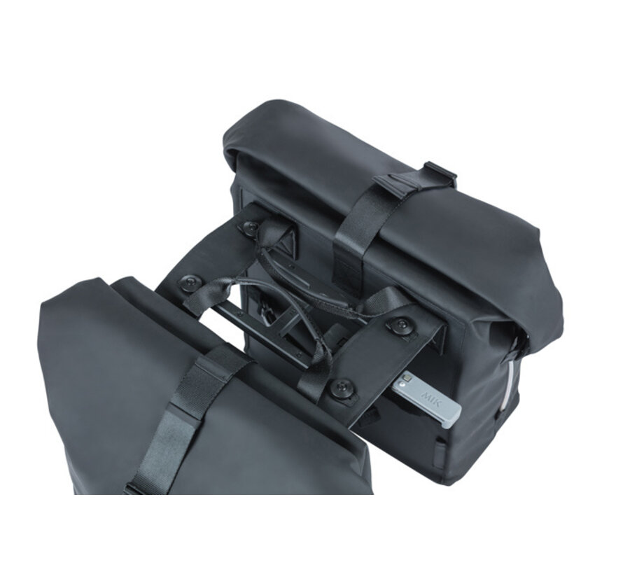 Tas Basil dubbel soho fietstas nordlich