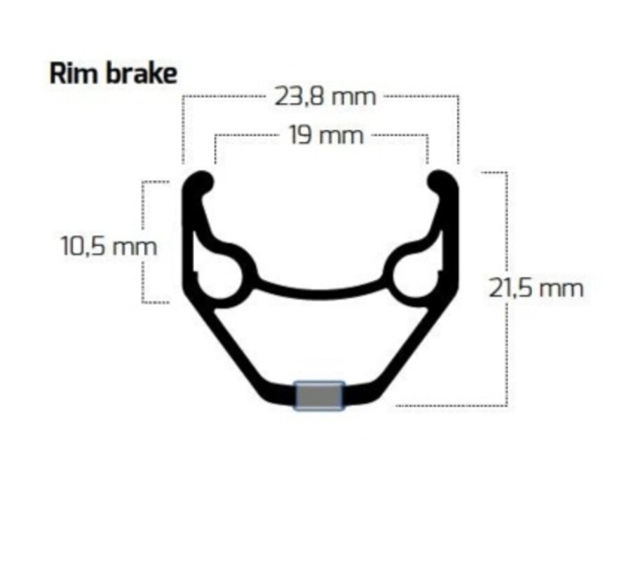 Velg Ryde 28 zac2000 32g/14