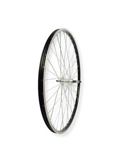Achterwiel 28 freewheel vast zwart