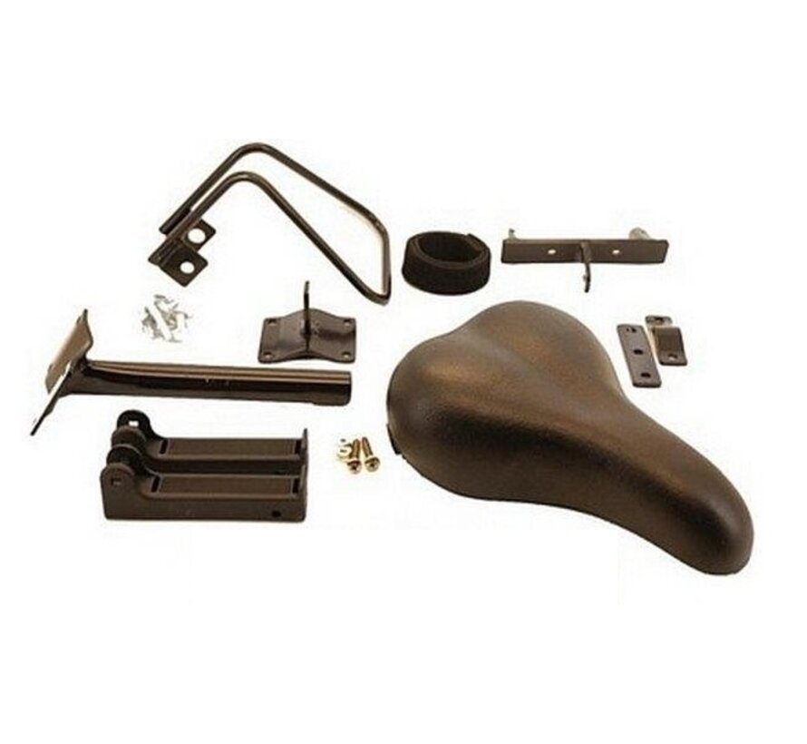 Zadel op buis damesfiets