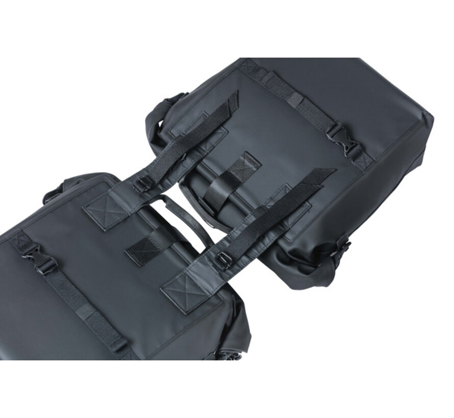 Tas Basil dubbel soho 41ltr zwart