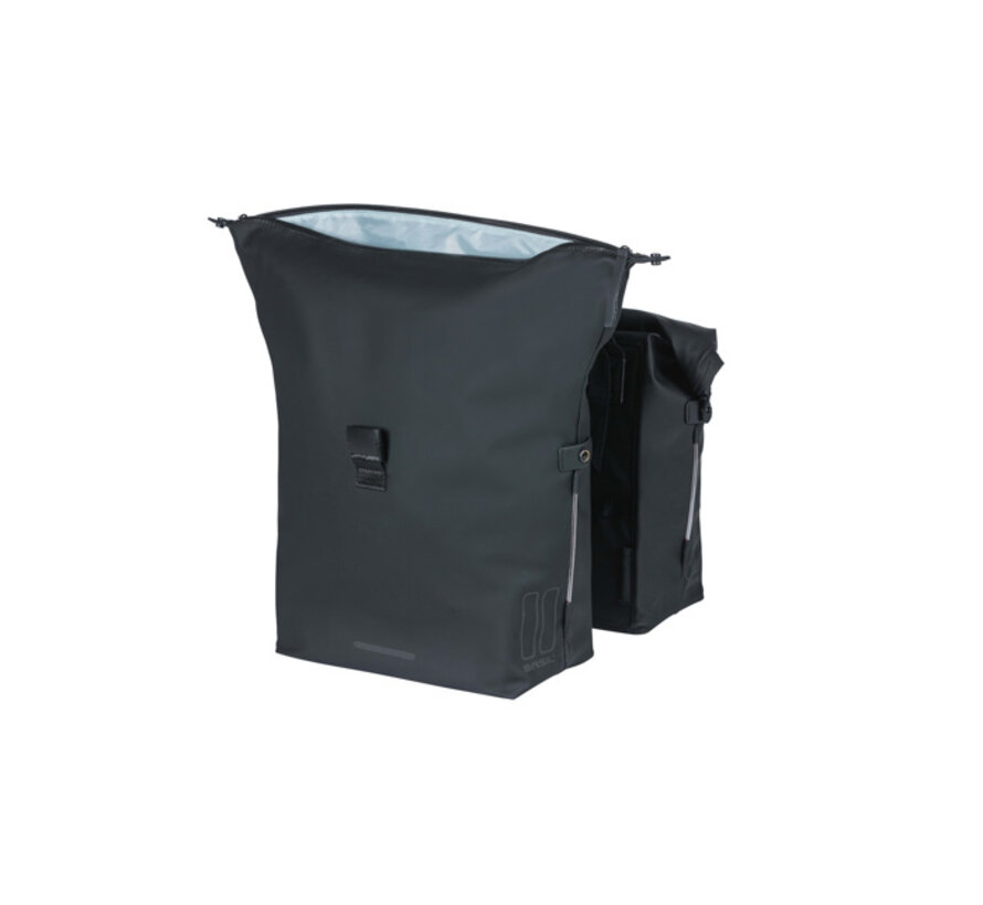 Tas Basil dubbel soho 41ltr zwart