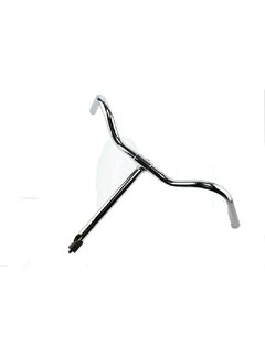 Humpert Ergotec Stuur 30cm chroom vast