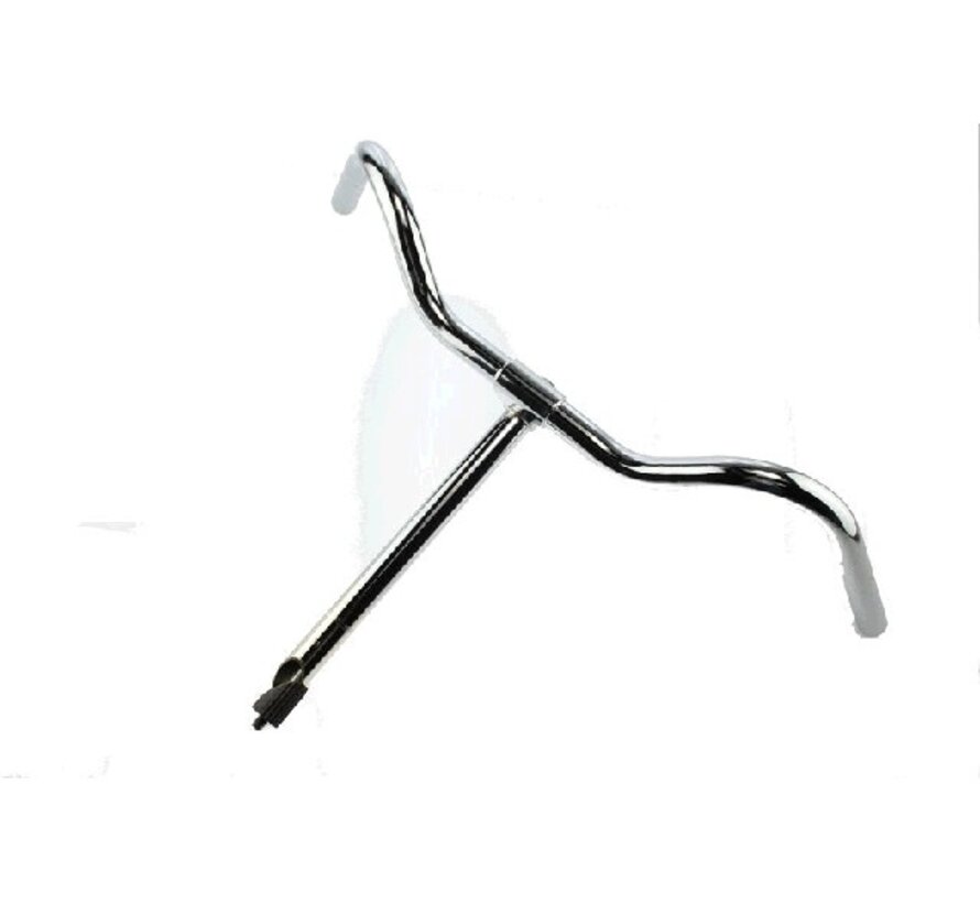 Stuur 30cm chroom vast