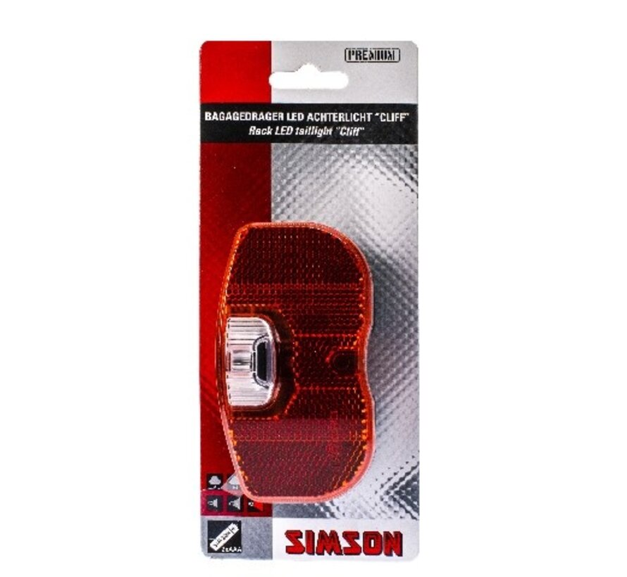 Achterlicht Simson cliff 1led batterij