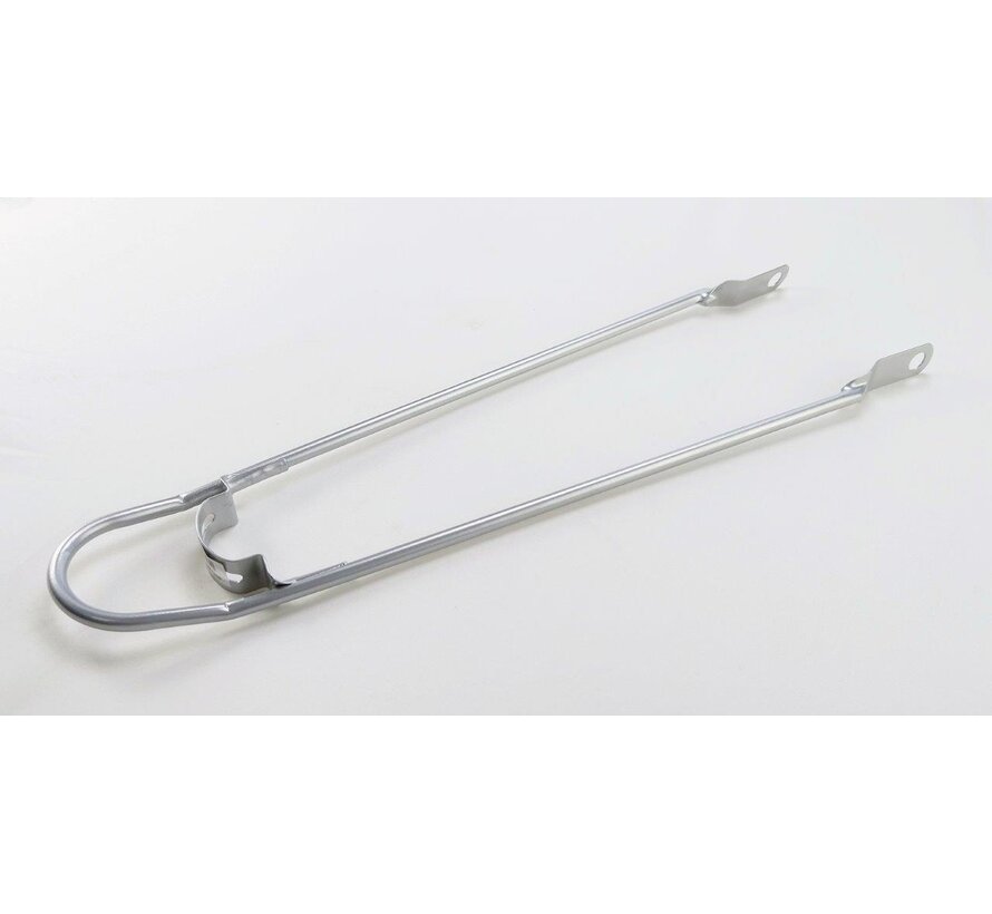 Spatbordstang bumper 28sp zilver