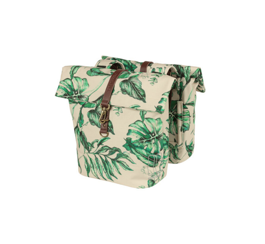 Tas Basil dubbel ever-green fietstas