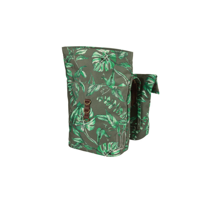 Tas Basil dubbel ever-green fietstas