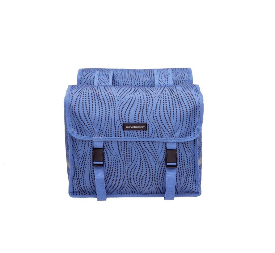 Tas New Looxs dubbel fiori alma blue