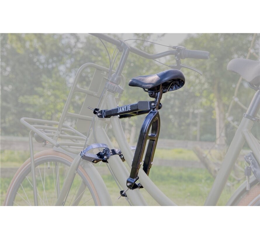 Zadel op buis Mirage Jantje