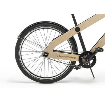 Sandwichbikes Fiets Sandwich spatbordenset gemonteerd