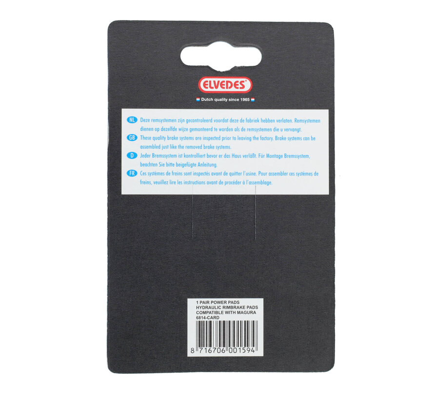 Remblokken Elvedes hs11 hs33 zwart