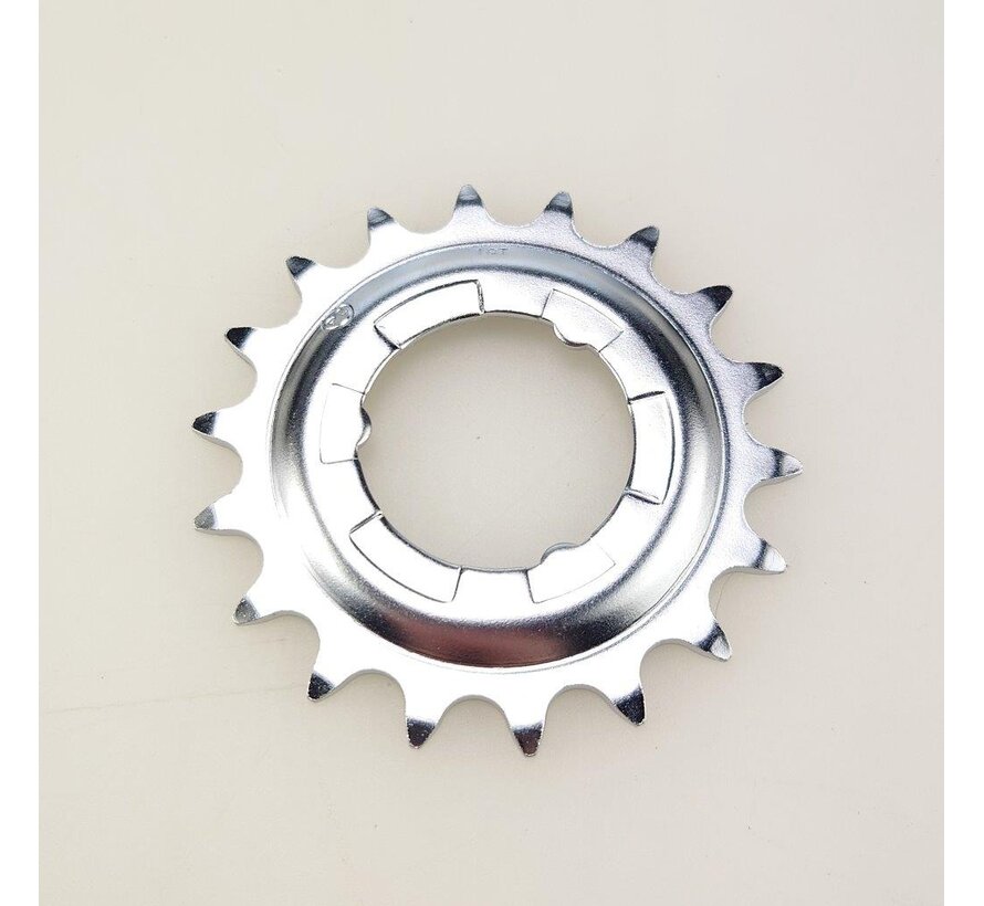 Tandwiel Shimano 18T 1/2x3/32 zilver