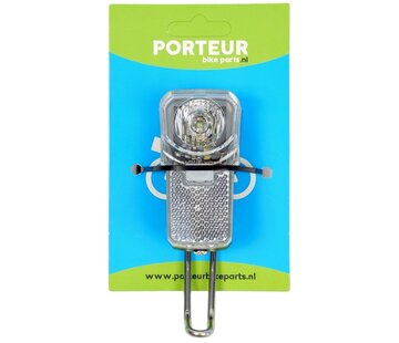Porteur Koplamp Porteur met rvs beugel clearly