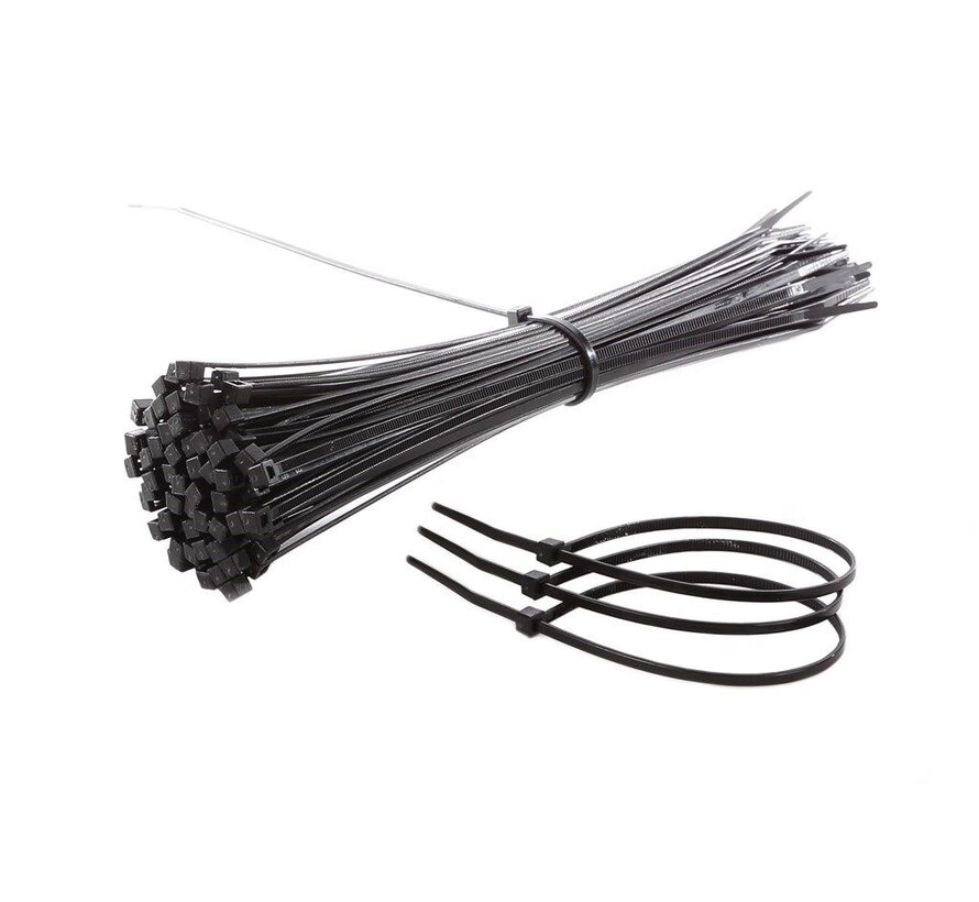 Kabelbinder 390x4.8 zwart per 100