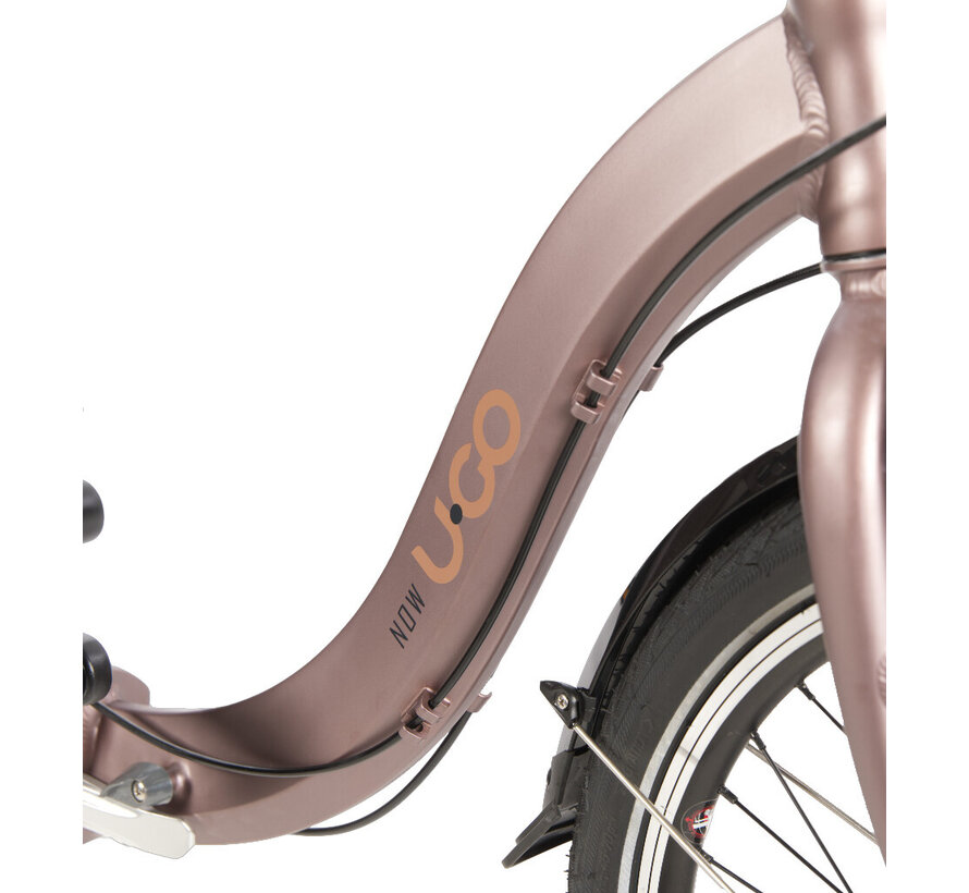 Vouwfiets U Go 20" Now I3 maroon brown