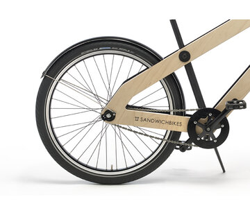 Sandwichbikes Fiets Sandwich spatbordenset gemonteerd