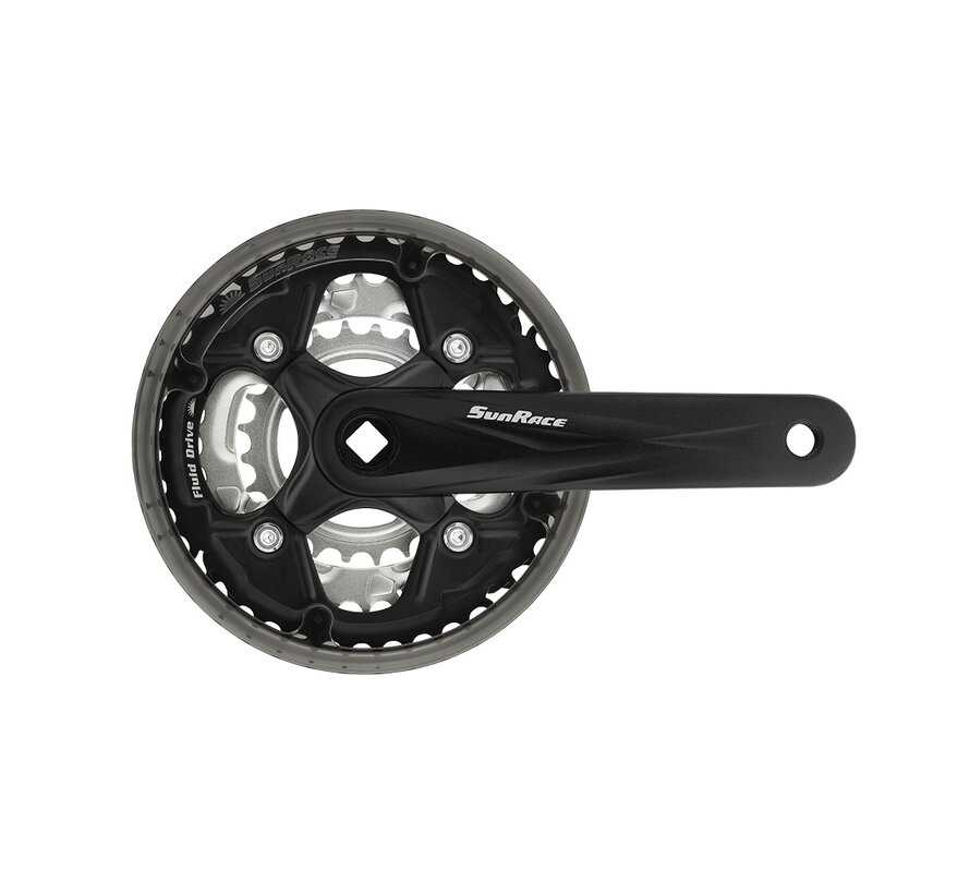 Crankstel Sunrace 3v 24T-34T-42T alu-