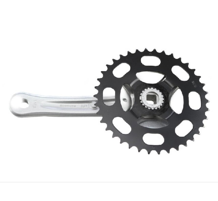 Crankstel Sunrace 38T 3/32 alu/alu