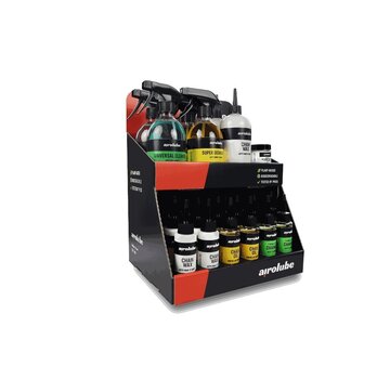 Airolube Display toonbank Airolube gevuld