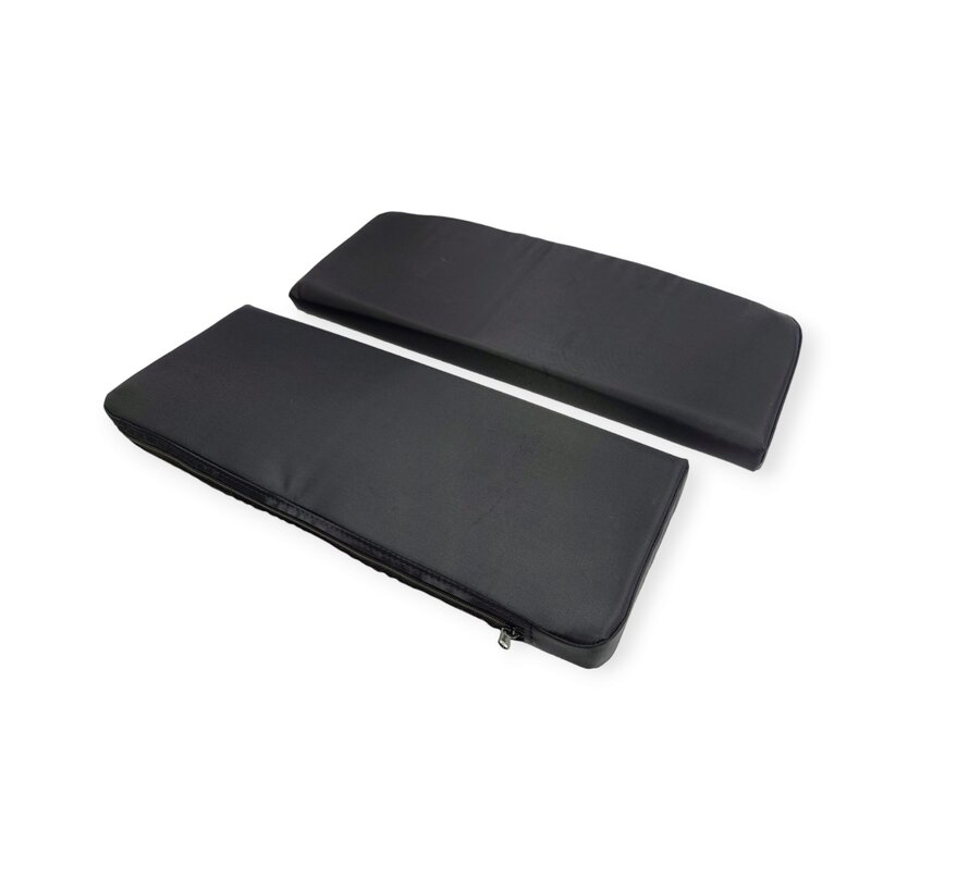 Bakfiets kussen 3 wieler set zwart