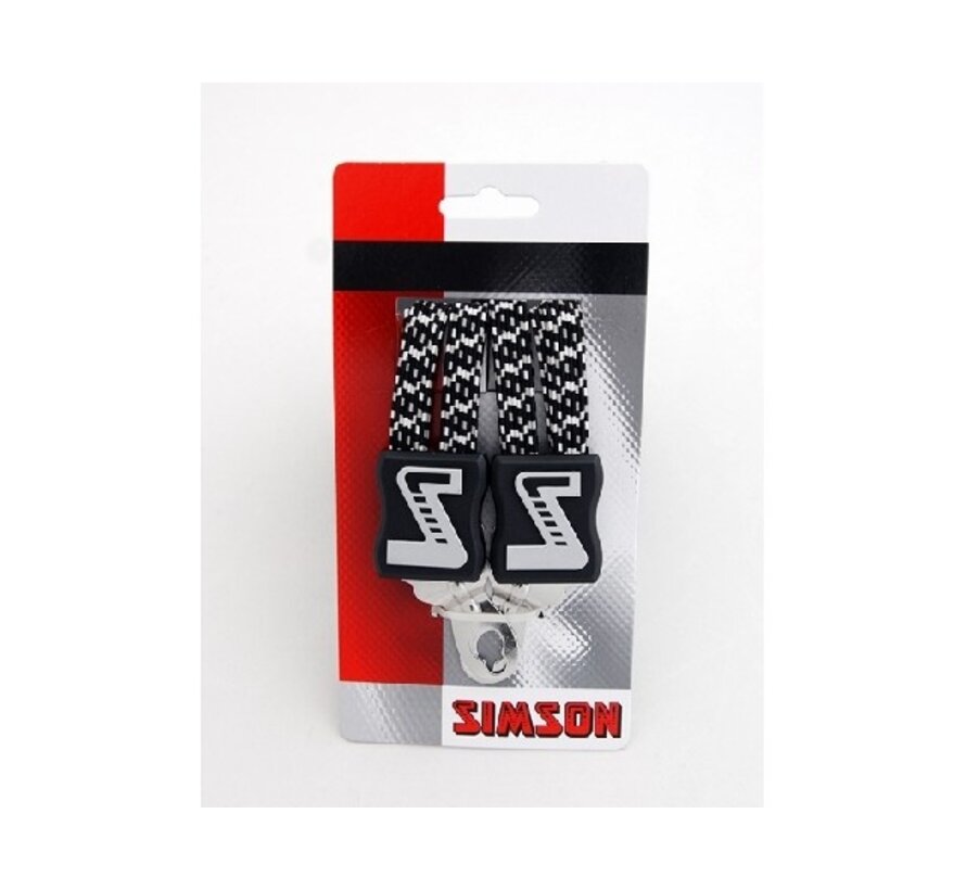 Snelbinder Simson zwart/wit xl