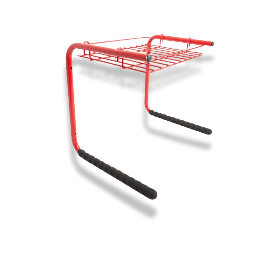 Fietsendrager Mottez wand/muur rood