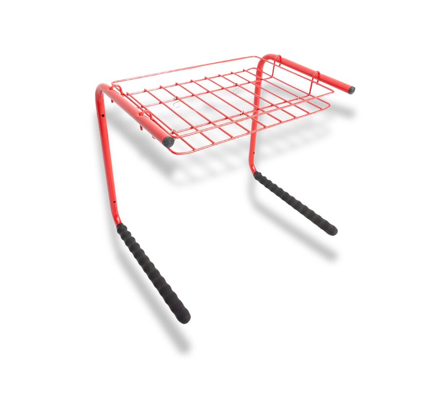 Fietsendrager Mottez wand/muur rood