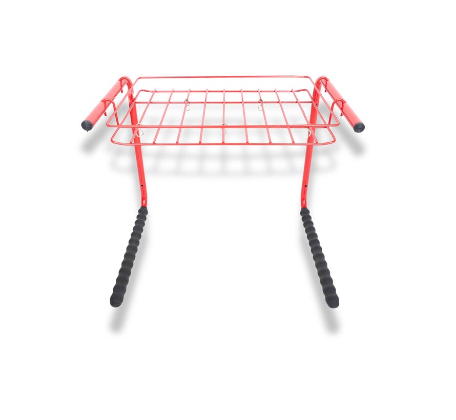 Fietsendrager Mottez wand/muur rood