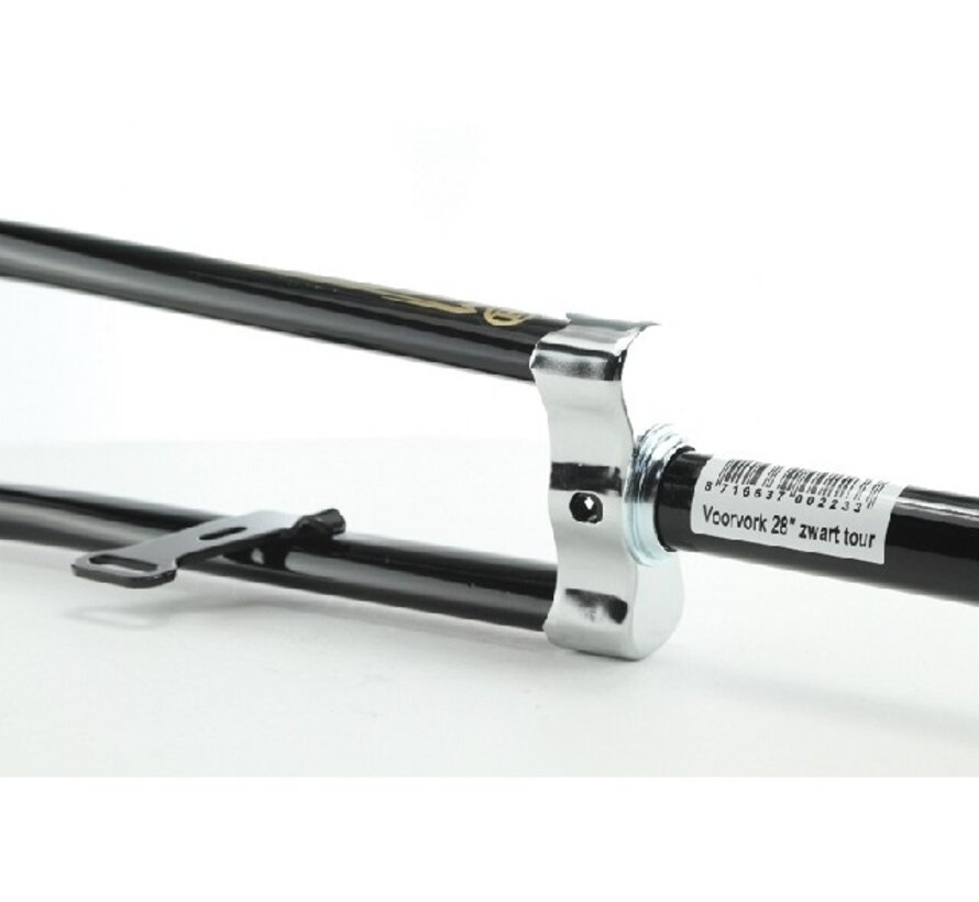 Vork 28x1 1/2 tour zwart