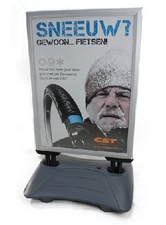 Stoepbord de luxe a1 met wieltjes