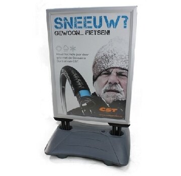 Stoepbord de luxe a1 met wieltjes