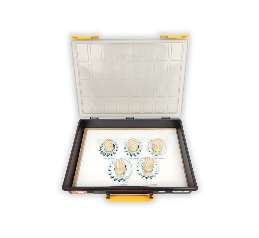 Onderdelenkoffer Xtrabike tandwielen