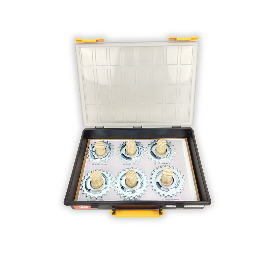 Onderdelenkoffer Xtrabike tandwielen