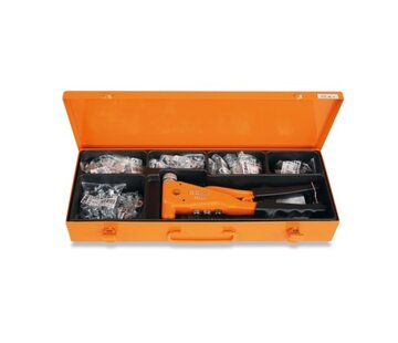 Beta Tools Blindklinktang set met 400 stalen nagels