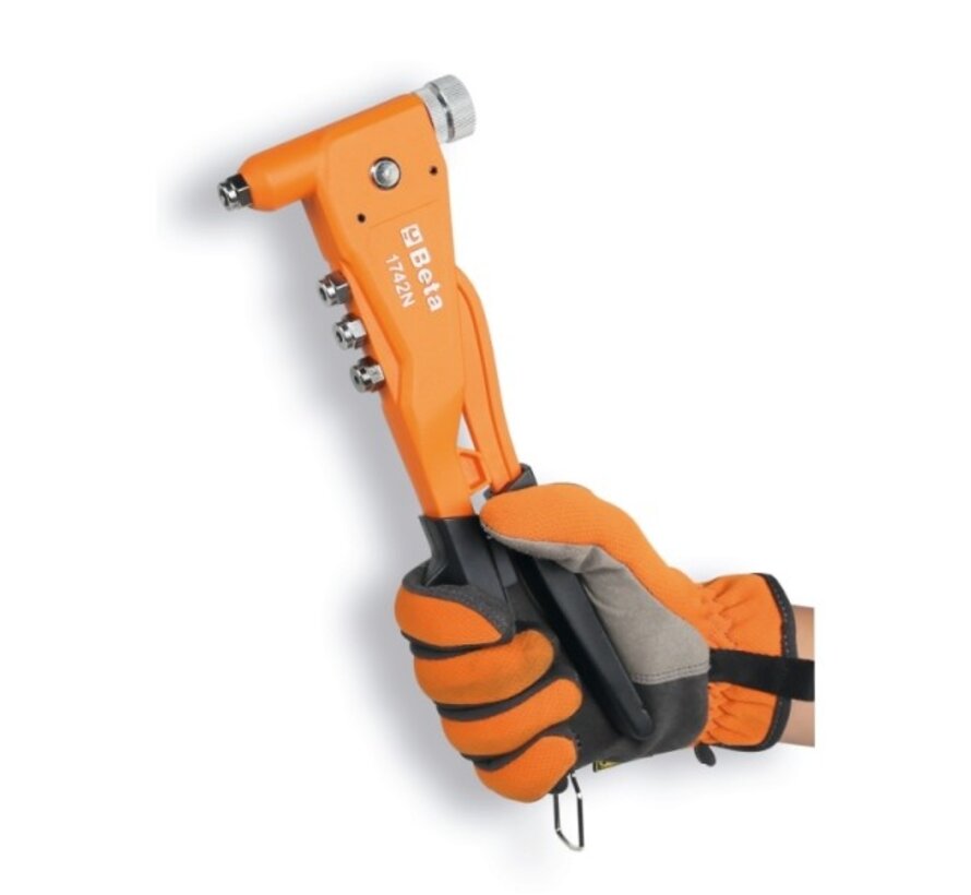 Blindklinktang set met 400 stalen nagels