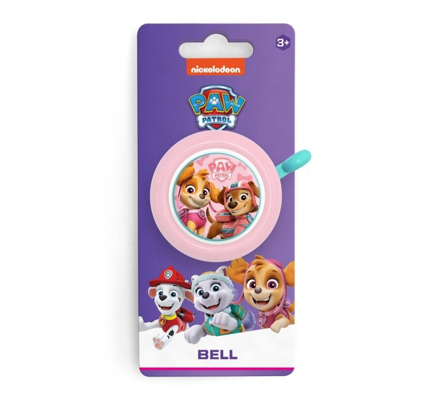 Bel SP staal paw patrol girl roze/blauw