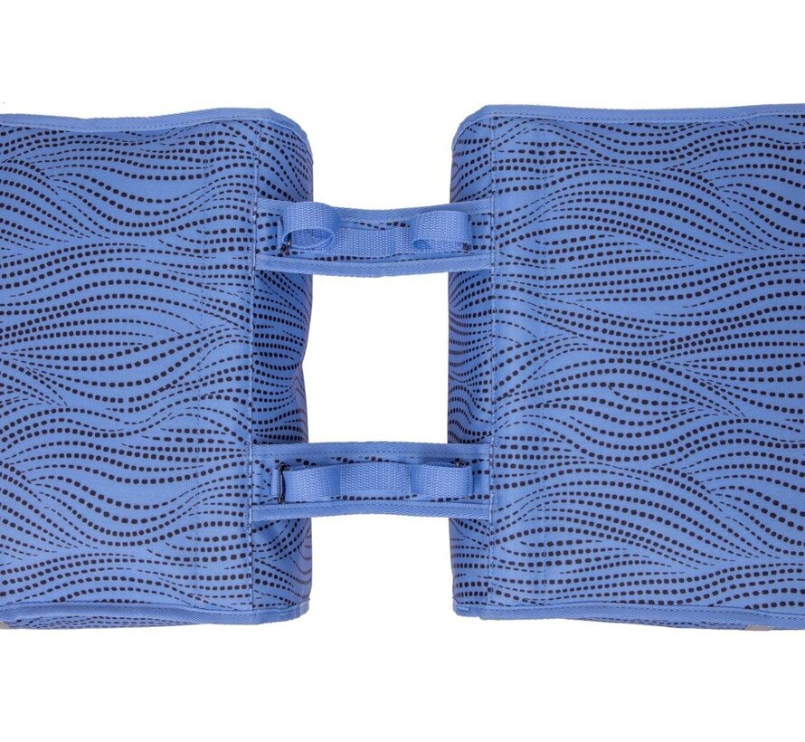 Tas New Looxs dubbel fiori alma blue