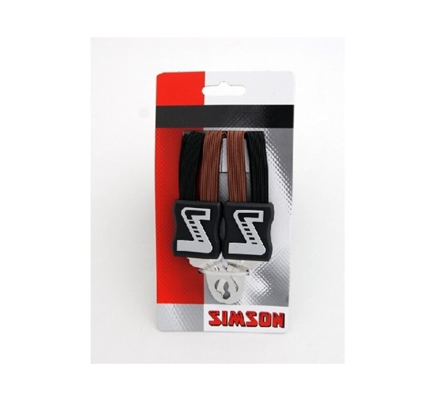 Snelbinder Simson zwart-bruin