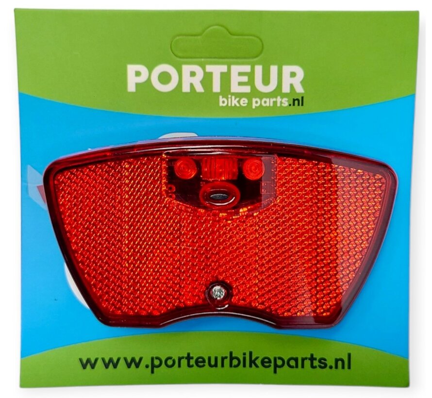 Achterlicht Porteur drager 3 led 80mm