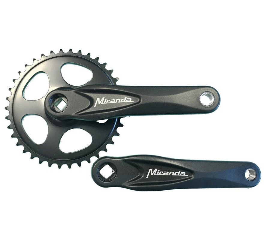 Crankstel Miranda 38t zwart