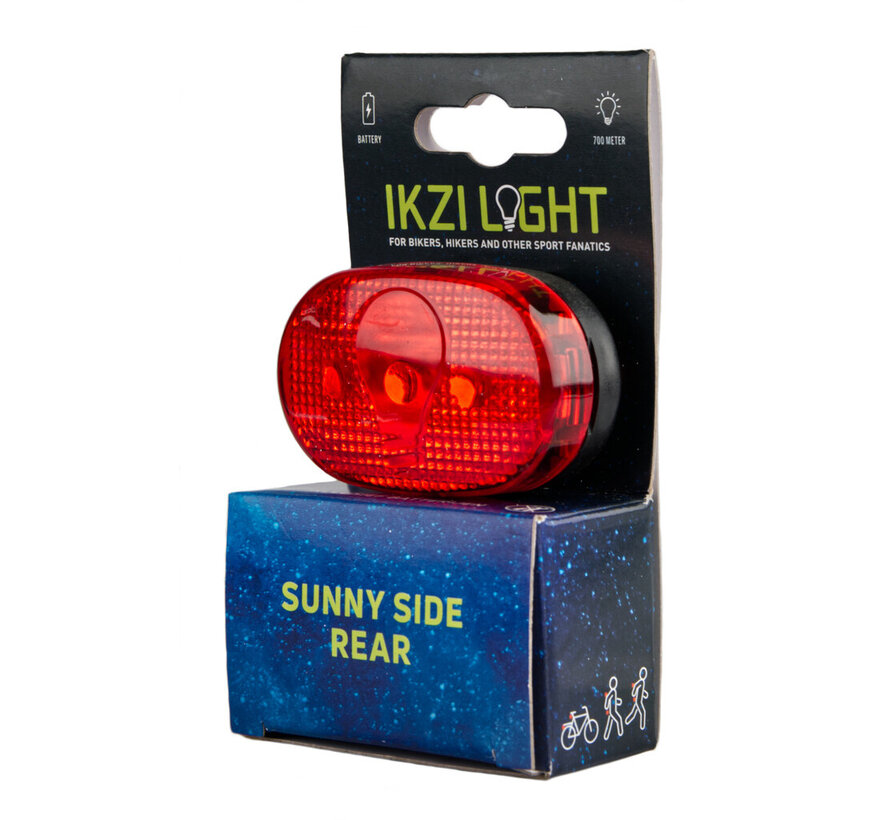 Achterlicht Ikzi Light 3 led rood ovaal