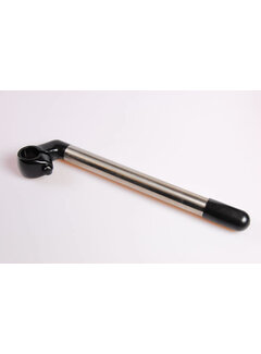 Stuurpen Hb rvs/zwart kop 28cm
